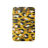 Leopard Texture Animal Print Hintergrund Badematte (Vorderseite Vertikal)