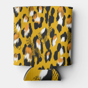 Leopard Texture Animal Print Hintergrund Dosenkühler