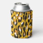 Leopard Texture Animal Print Hintergrund Dosenkühler (Kanne Rückseite)