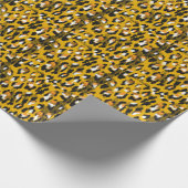 Leopard Texture Animal Print Hintergrund Geschenkpapier (Ecke)