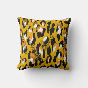 Leopard Texture Animal Print Hintergrund Kissen
