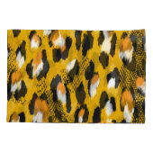 Leopard Texture Animal Print Hintergrund Kissenbezug (Rückseite)