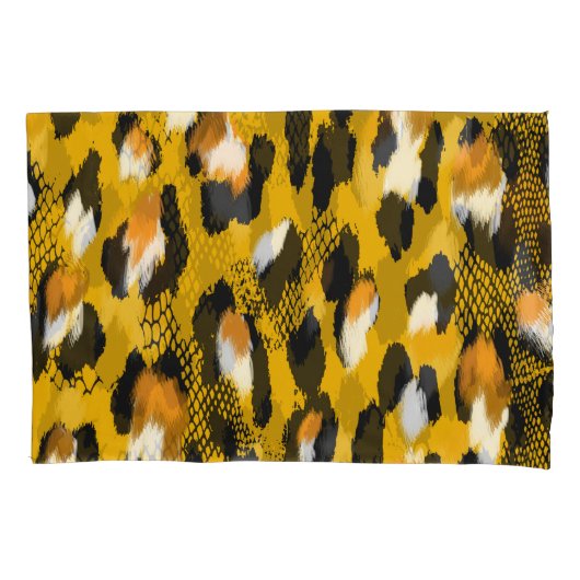 Leopard Texture Animal Print Hintergrund Kissenbezug (Vorderseite)