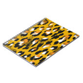 Leopard Texture Animal Print Hintergrund Notizblock (Linke Seite)