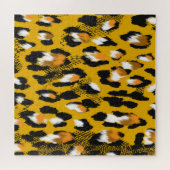 Leopard Texture Animal Print Hintergrund Puzzle (Horizontal)