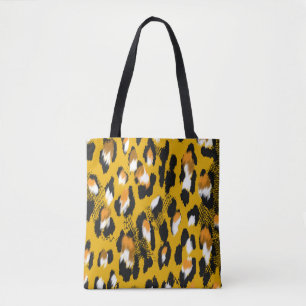 Leopard Texture Animal Print Hintergrund Tasche
