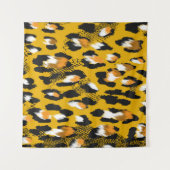 Leopard Texture Animal Print Hintergrund Wandteppich (Vorderseite (Horizontal))
