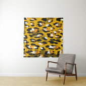 Leopard Texture Animal Print Hintergrund Wandteppich (Beispiel (Horizontal))