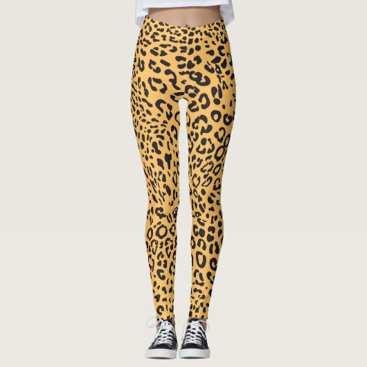 Leopard Texture Leggings (Vorderseite)