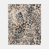 Leopard Texture: Wildtiermuster Fleecedecke (Vorderseite)