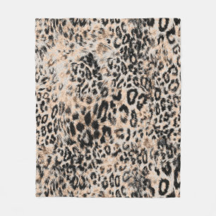 Leopard Texture: Wildtiermuster Fleecedecke