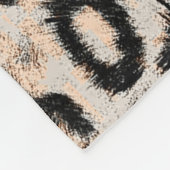Leopard Texture: Wildtiermuster Fleecedecke (Ecke)