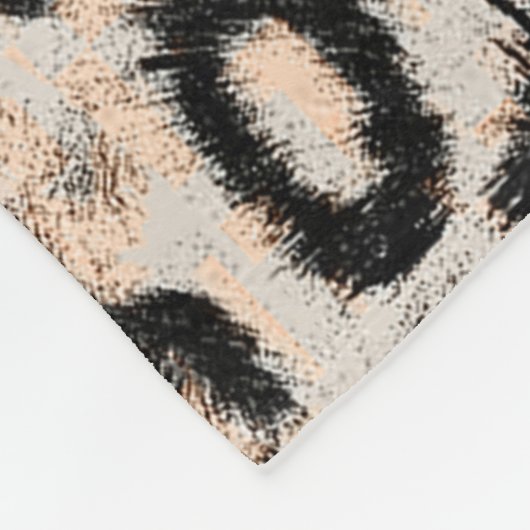 Leopard Texture: Wildtiermuster Fleecedecke (Ecke)