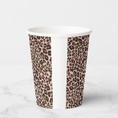 Leopard Theme Cups - Elegantes Schwarz & Gold Pappbecher (Rechts)