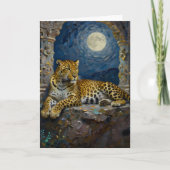 Leopard Themed Happy Birthday Karte (Vorderseite)