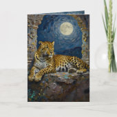 Leopard Themed | Happy Father's Day Karte (Vorderseite)