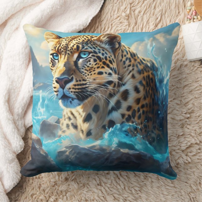 Leopard Throw Kissen (Decke)