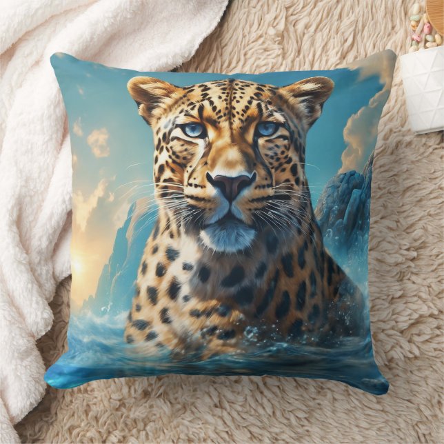 Leopard Throw Kissen (Decke)