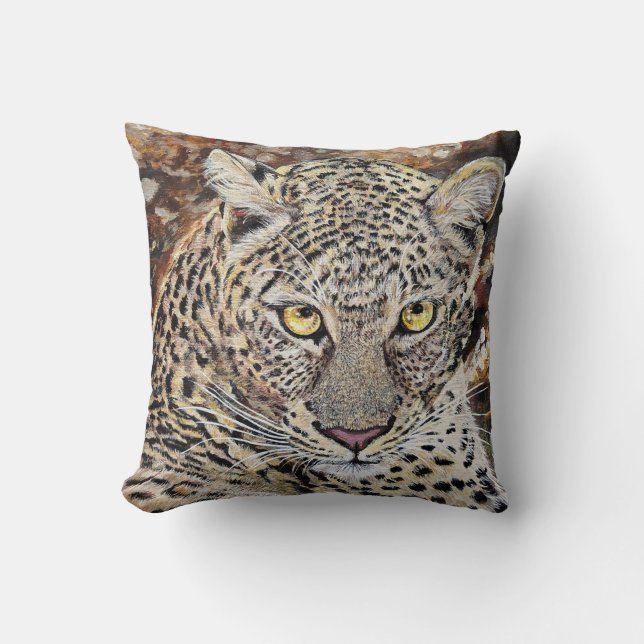 Leopard Throw Kissen Wohngestaltung (Vorderseite)