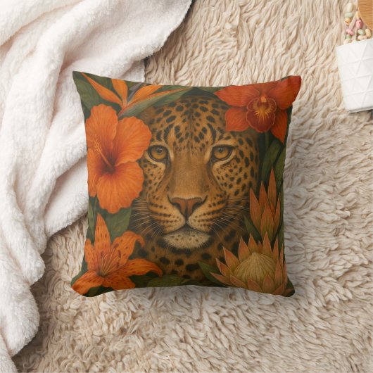 Leopard Throw Pillow Kissen (Decke)