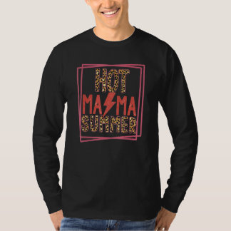 Leopard Thunder Hot Mama Coole Mama Mama Leben T-S T-Shirt