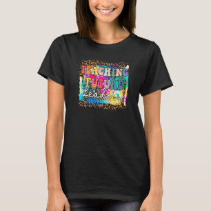 Leopard-Tie-Dye-Rückkehr zur Schule für zukünftige T-Shirt
