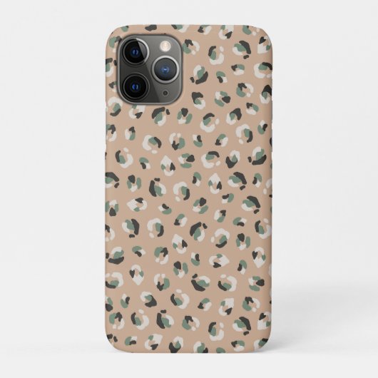 Leopard Tier Beige Modern Case-Mate iPhone Hülle (Rückseite)