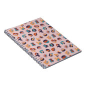 Leopard Tier Pink Modern Notizblock (Rechte Seite)