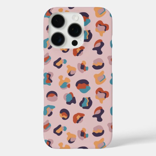 Leopard Tier Rosa Modern Case-Mate iPhone Hülle (Rückseite)