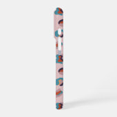 Leopard Tier Rosa Modern iPhone Hülle (Linke Seite)