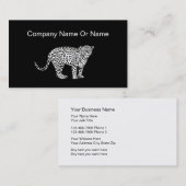 Leopard-Tier-Theme-Geschäftskarten Visitenkarte (Vorne/Hinten)