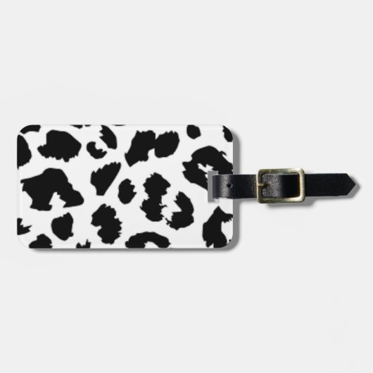 LEOPARD TIERDRUCK GEPÄCKANHÄNGER (Vorderseite horizontal)