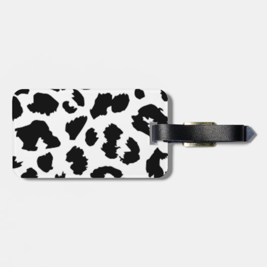 LEOPARD TIERDRUCK GEPÄCKANHÄNGER (Rückseite horizontal)