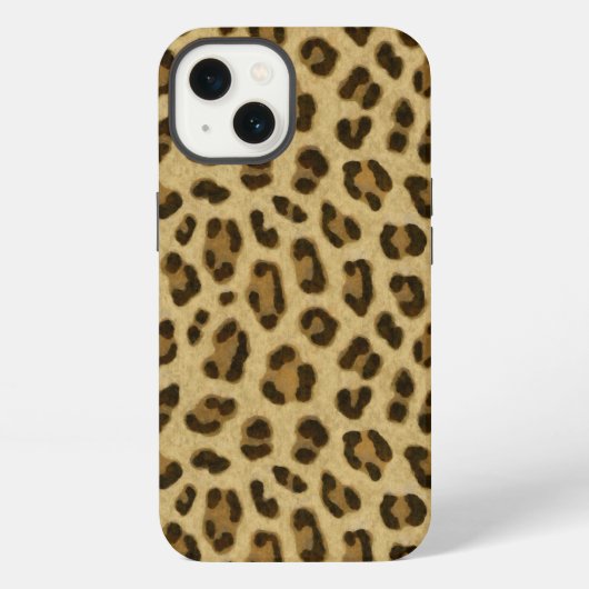 Leopard-Tierdruck-Hautmuster iPhone Hülle (Rückseite)