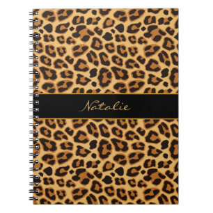 Leopard-Tierdruck-Hautmuster-Notizbuch Notizblock