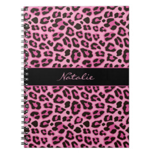 Leopard-Tierdruck-Hautmuster-Notizbuch Notizblock