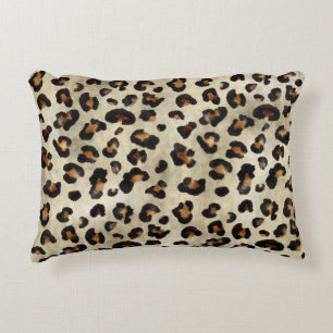Leopard-Tierdruck Kunstvoller Großkatzenfelltextur Dekokissen