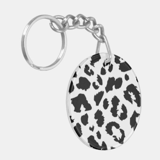 LEOPARD TIERDRUCK SCHLÜSSELANHÄNGER (Vorderseite links)