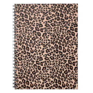 Leopard-Tierdruck Spiralblock Schule/Büro Notizblock