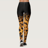 *~* Leopard-Tierdruck u. Brown u. Schwarzes Leggings (Rückseite)