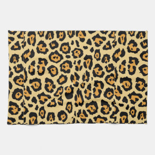 Leopard-Tierdruckmuster Geschirrtuch