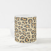 Leopard-Tierdruckmuster Mattglastasse (Vorderseite Links)