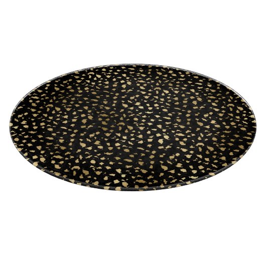 LEOPARD TIERDRUCKSCHALTFLÄCHE SCHNEIDEBRETT (Ecke)