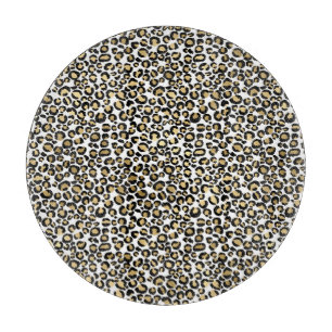 LEOPARD TIERDRUCKSCHALTFLÄCHE SCHNEIDEBRETT