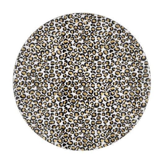 LEOPARD TIERDRUCKSCHALTFLÄCHE SCHNEIDEBRETT (Vorderseite)