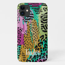 Leopard Tierfarben Personalisierter Name