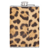 Leopard-Tierhaut-Druck Flachmann (Rückseite)