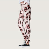 Leopard Tierhaut: Gefärbte Krawatte Elegance. Leggings (Links)