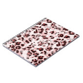 Leopard Tierhaut: Gefärbte Krawatte Elegance. Notizblock (Linke Seite)