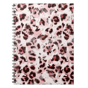 Leopard Tierhaut: Gefärbte Krawatte Elegance. Notizblock